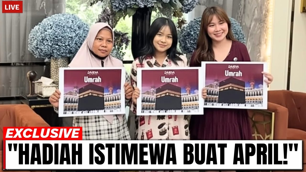 VIRAL‼️ APRIL KAGET SAMPAI MENANGIS, DAPAT HADIAH UMRAH SEKELUARGA DARI OWNER DAVIENA!