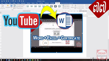 របៀបដាក់ YouTube វីដេអូ​ចូលក្នុងកម្មវិធី Microsoft Word - rean computer 101
