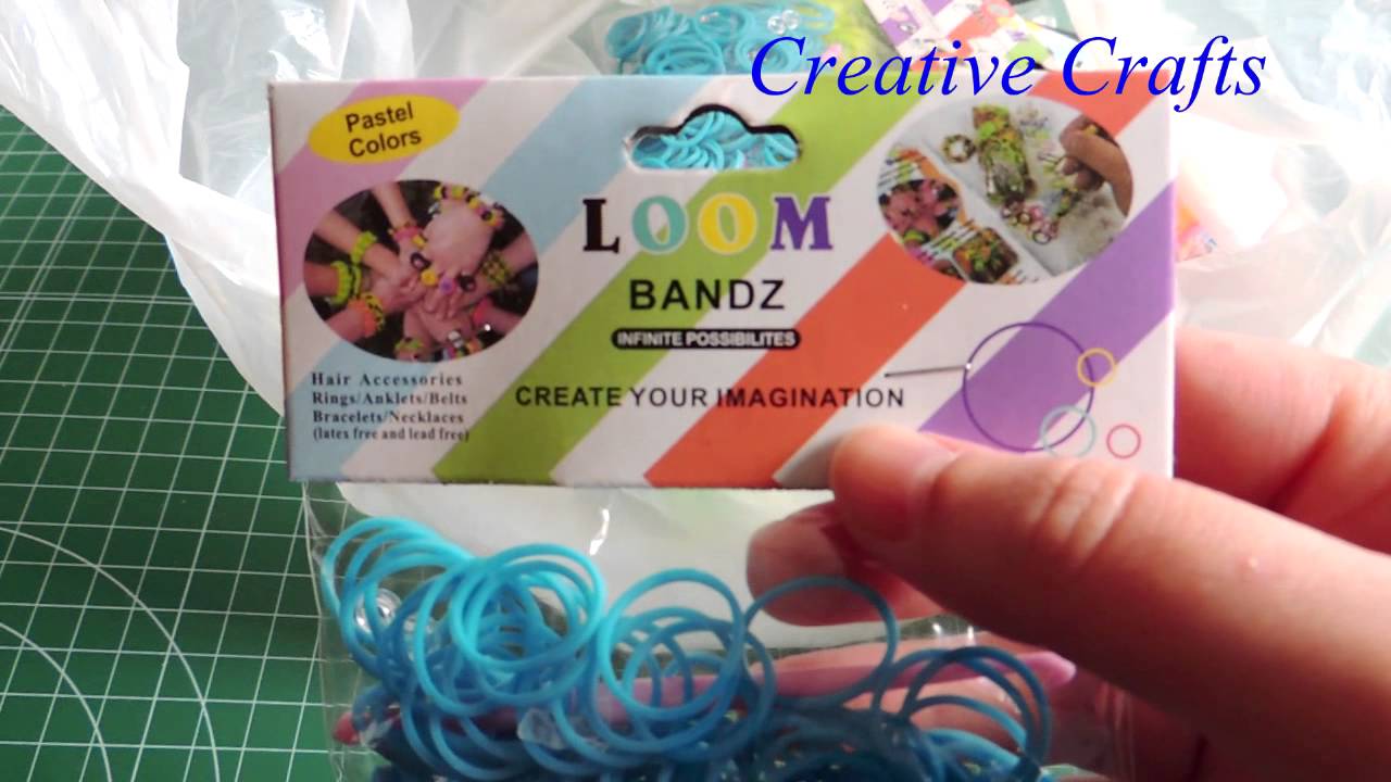 Compras de gomitas para pulseras Rainbow Loom Rubber Bands.