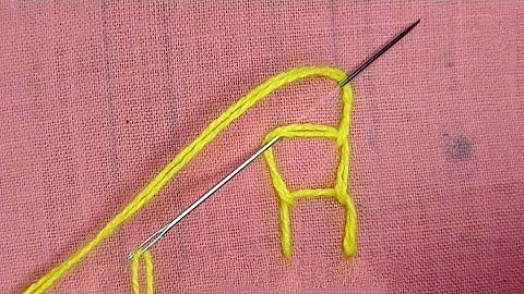Open Chain Stitch Embroidery Design | Embroidery For Beginners 🌞 @SunEmbroidery
