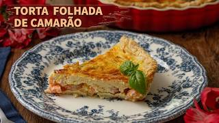 TORTA FOLHADA DE CAMARÃO