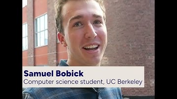 UC Berkeley Student Samuel Bobick Guides Sidewalk Robot Around KTH Royal Institute of Technology