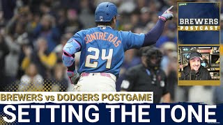 BREWERS POSTCAST: Red-Hot Brewers SET The Tone vs LA |  Henderson DEALS, Contreras GOES DEEP