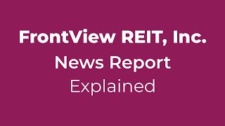 Frontview Reits 8-K Treats Or Tricks Inside?