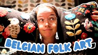 Flemish Folk Art: Needle Felting Pillows and Poufs with Traditional Belgian Motifs screenshot 4