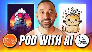 💰PASSIVE INCOME Midjourney Printify & Etsy FULL Beginner Print on Demand Tutorial