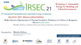 205 - Multi-objective Optimization of Thermal Insulation Thickness of a House in Benguerir, Morocco