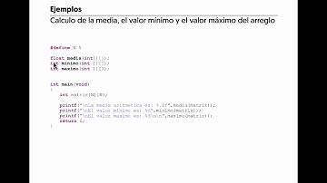 Arreglos Bidimensionales - Ejemplos