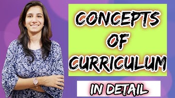 Concepts of Curriculum | Curriculum Studies | M.Ed./UGC NET Education | Inculcate Learning | Ravina
