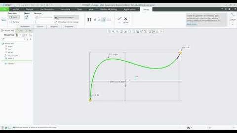 how to sweep an object in creo parametric 6 0