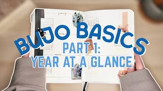 6 EASY Year at a Glance Layouts ✨ Bullet Journal 2026 Basics