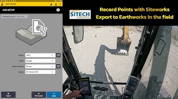 Siteworks Recording Field Points and exporting to Earthworks