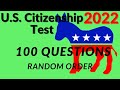 100 CIVIC Questions Random Order - Updated Biden &amp; Harris