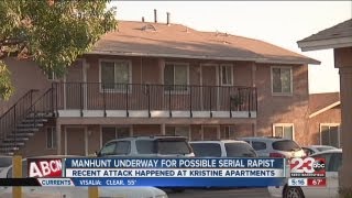 Manhunt underway for possible serial rapist