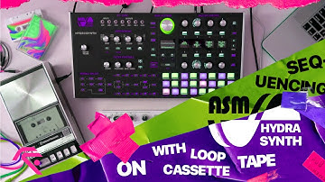 SEQUENCING ASM HYDRASYNTH WITH LOOP ON CASSETTE TAPE BY RAREERRA