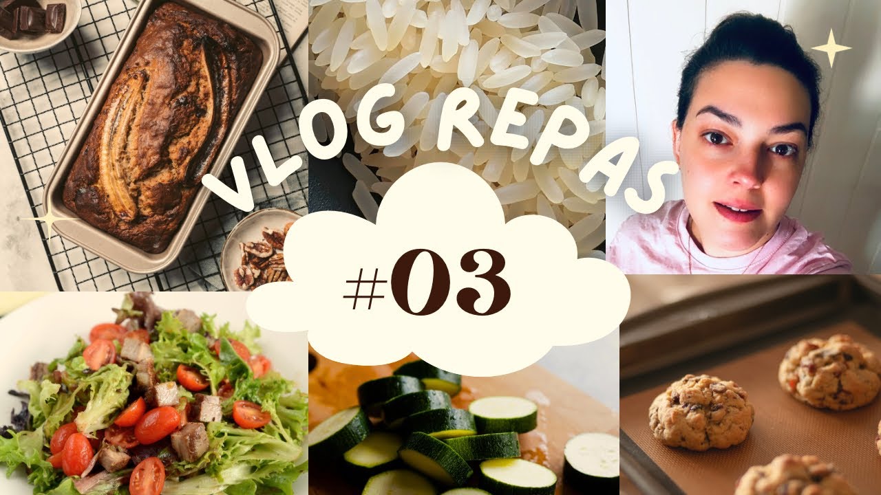 Vlog repas #3 🥗 – Recettes et idées simples 🥕🍚🍪
