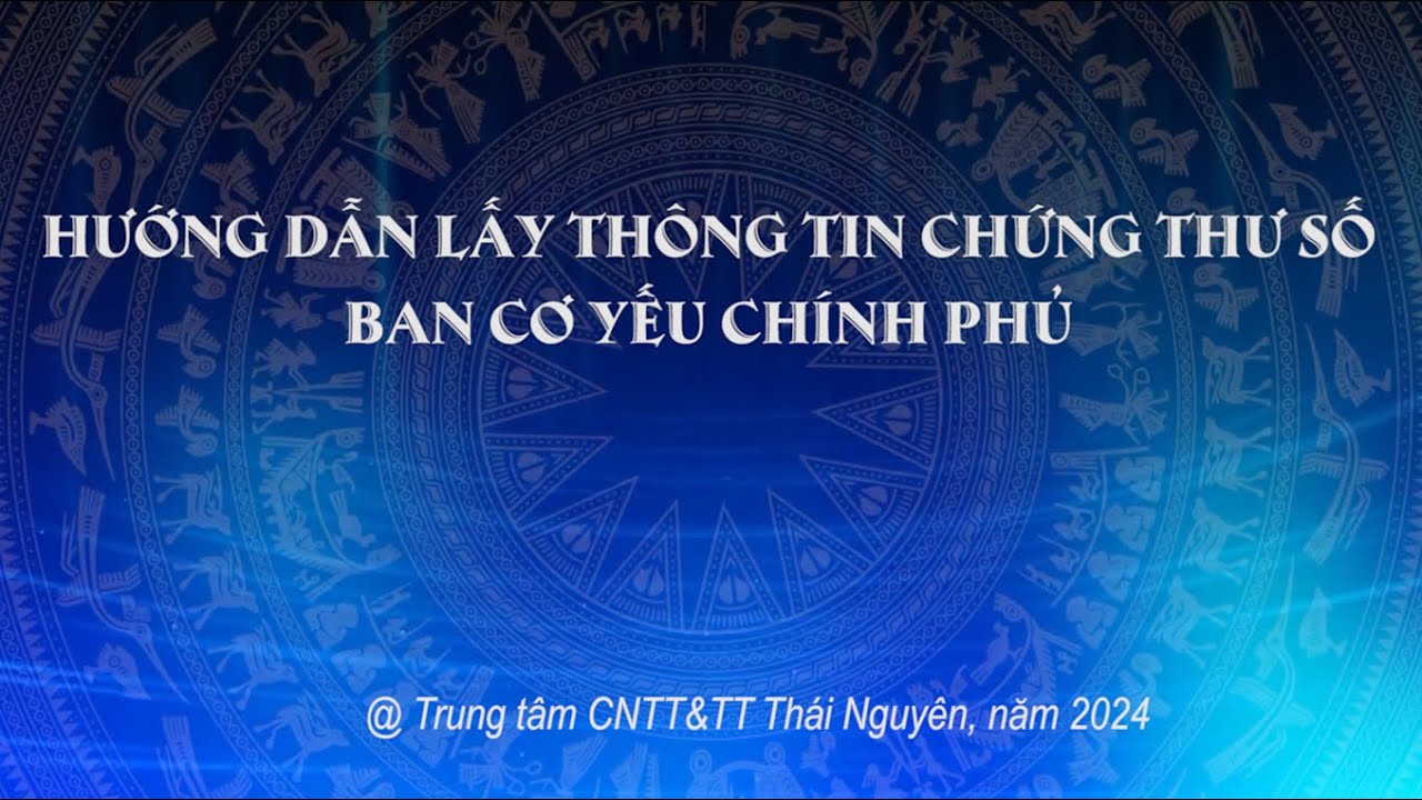 Hướng dẫn lấy thông tin chứng thư số của Ban Cơ Yếu - Chữ ký số của các cơ quan hành chính sự nghiệp - youtube
