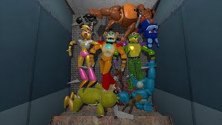 EXPLODING EMERALD FNAF Security Breach ANIMATRONICS In Garry's Mod!