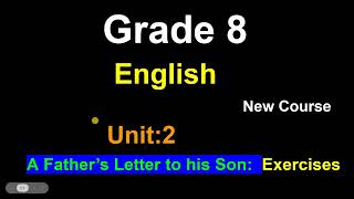 Class 8 English unit 2/Exercise/grade 8 English unit 2