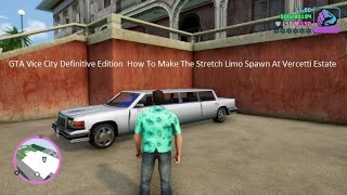 Gta Vice City Definitive Edition - How To Make The Stretch Limo Spawn At Vercetti Estate