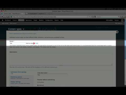 42. How to add a new content type (a Drupal how-to)