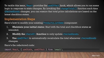 Solving Your React State Management Dilemma: Synchronizing Checkbox and Total Price