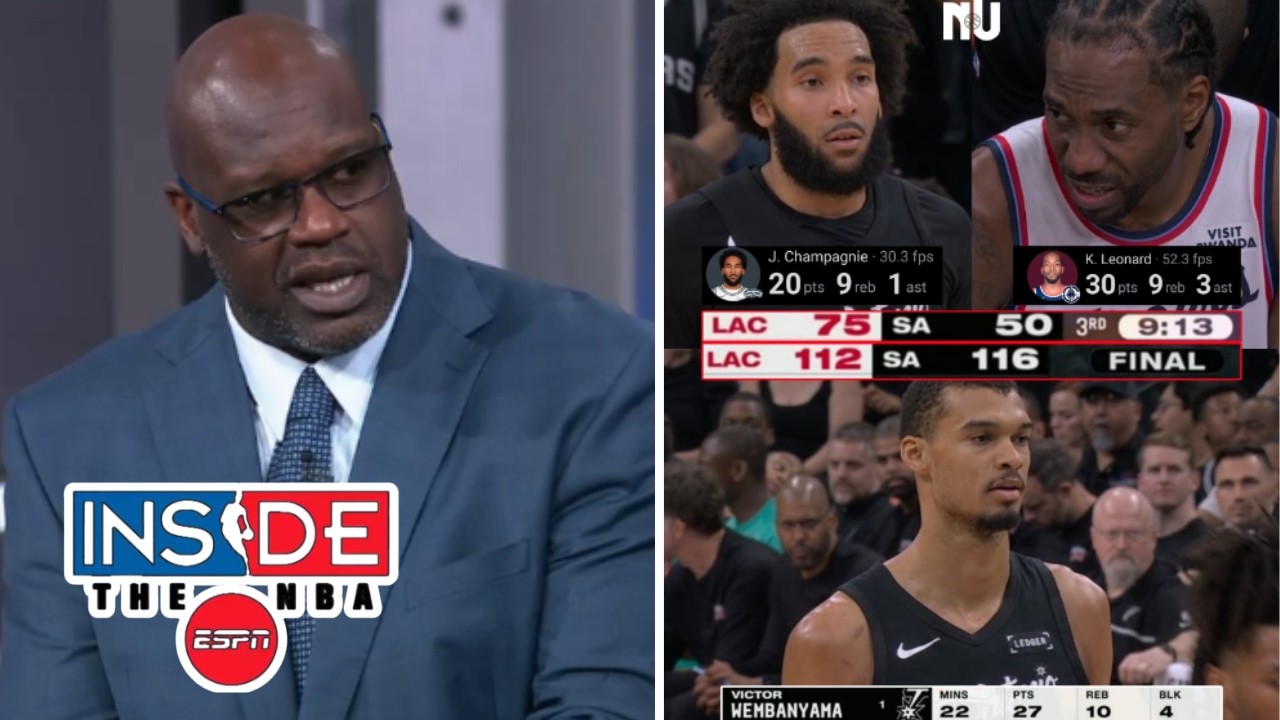 Inside the NBA | Shaq reacts to Spurs beat Clippers 116-112 behind Wemby's monster 27 Pts; Kawhi 30