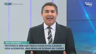 Motorista Bêbado Tenta Fugir Após Causar Dois Acidentes, Mas Acaba Dormindo No Carro