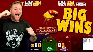 BIG WINS on Golden Wealth Baccarat! screenshot 1