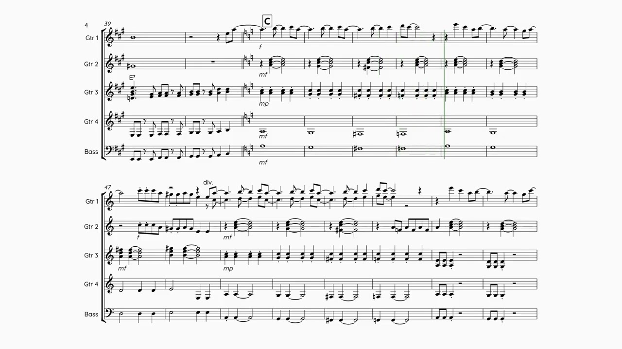 While My Guitar Gently Weeps - Guitar ensemble