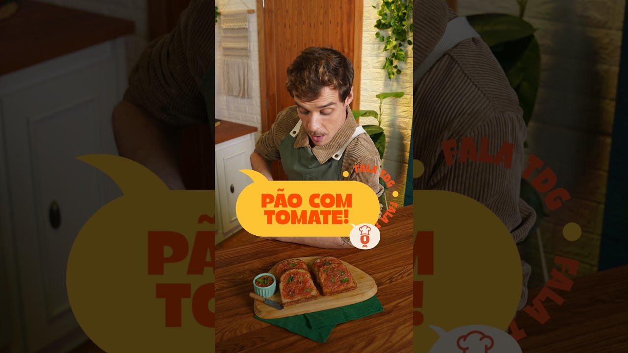 PÃO COM TOMATE ESPANHOL! Prático e saboroso!