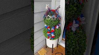 4th of July Dollar Tree Creation! #diy #patriotism #usa #4thofjulydecor #america #dollartree