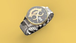 Wrist Watch Assembly & Rendering- Solidworks Design & Keyshot