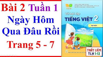 Vở Bài Tập Tiếng Việt Lớp 2 Bài 2 Tuần 1 | Ngày Hôm Qua Đâu Rồi | Trang 5 - 7 | Kết Nối Tri Thức