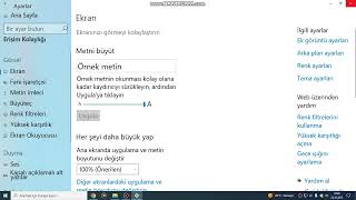 Windows yazı boyutunu büyütme #yazı#yazıboyutu#büyütme#ayarlar Windows spelling enlargement