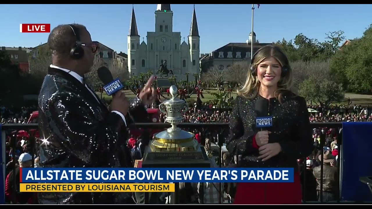 Ryan High School Band in 2026 Sugar Bowl Parade