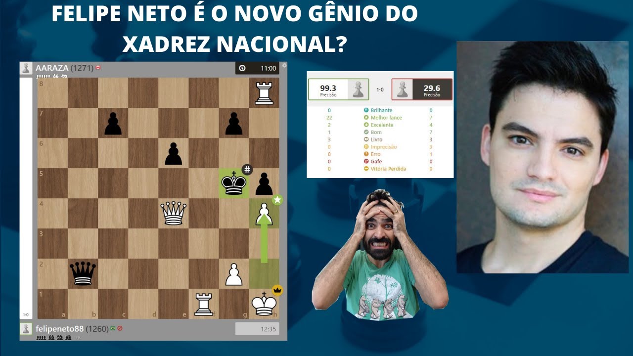 Felipe Neto se explica após trapaça em partida de xadrez online e vira meme  - Trends