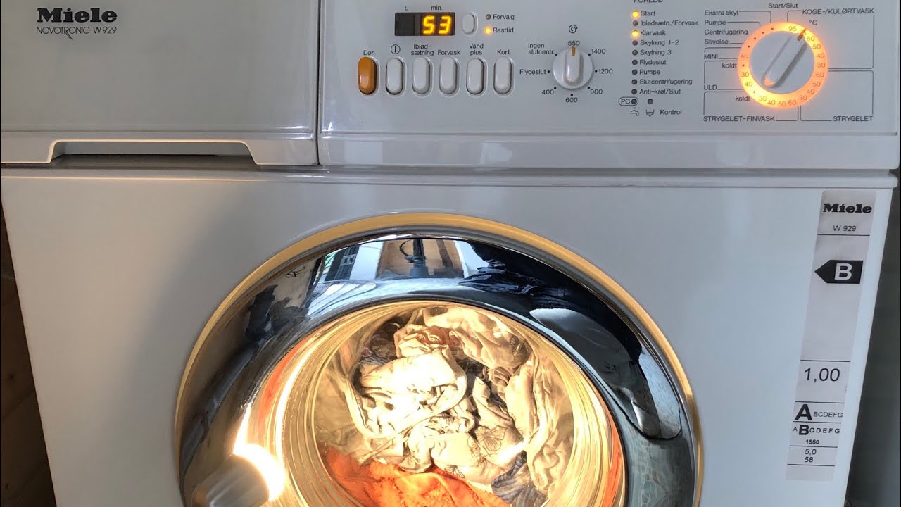 Miele Novotronic W 929 - Cottons 75°C (BIG Load)