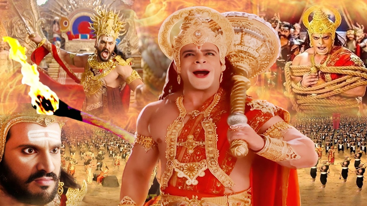 जब रावण के सेना ने हनुमान के पूछ में आग लगा दी | Sankat Mochan Mahabali Hanuman Mythological Series