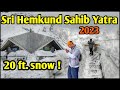 Heavy snowfall in sri hemkund sahib yatra 2023