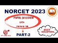 Part 2 norcet 2023 paper solution norcet2023memorybasedpaper rnccnursingcoaching norcetpaper