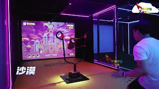 indoor digital interactive sports games - interactive “ CRAZY SLINGSHOT ” play for indoor playground