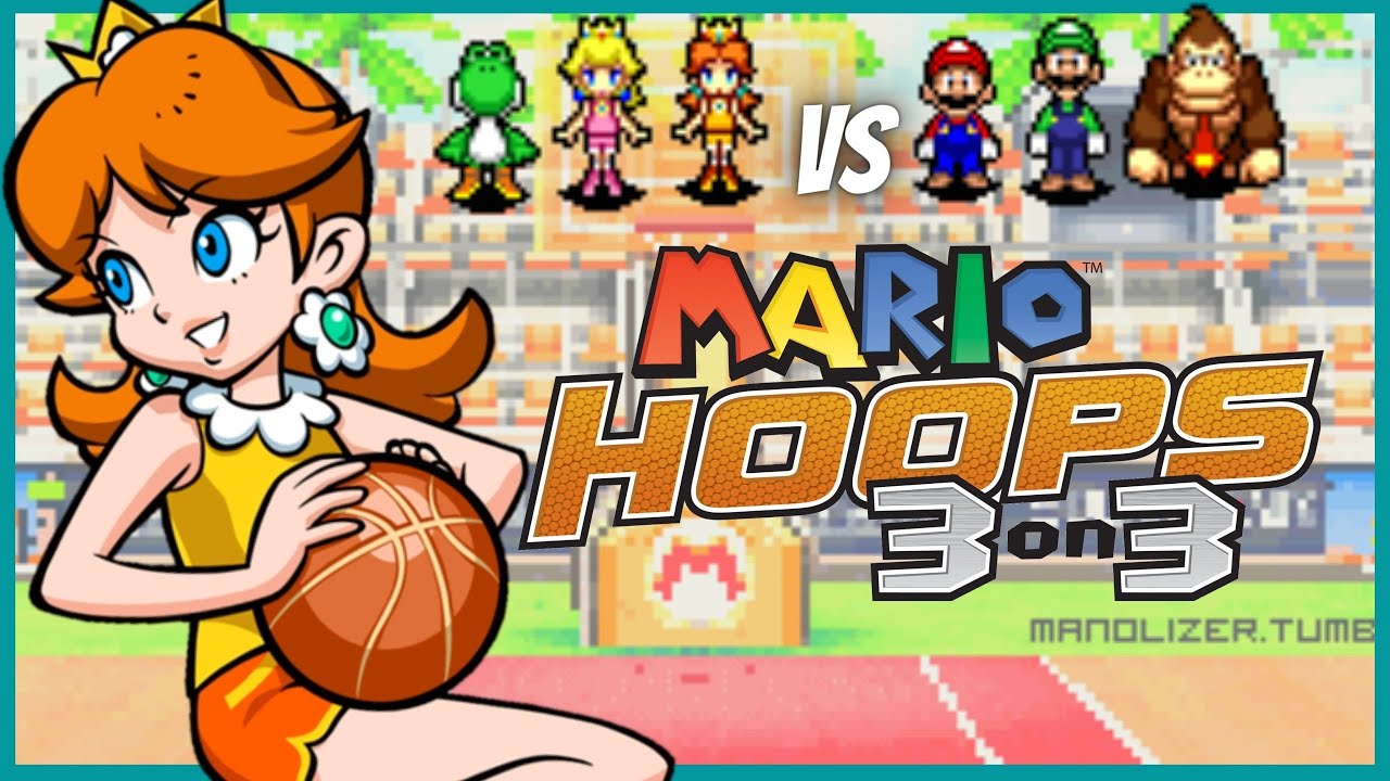 Mario Hoops 3 on 3 Daisy vs. Mario (Mario Stadium) YouTube