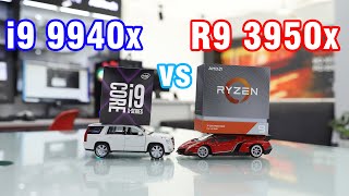 i9 9940x vs Ryzen 9 3950x Test Render Corona