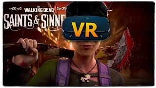 БРЕЙН ВПЕРВЫЕ ИГРАЕТ В The Walking Dead: Saints & Sinners (Oculus Rift S)