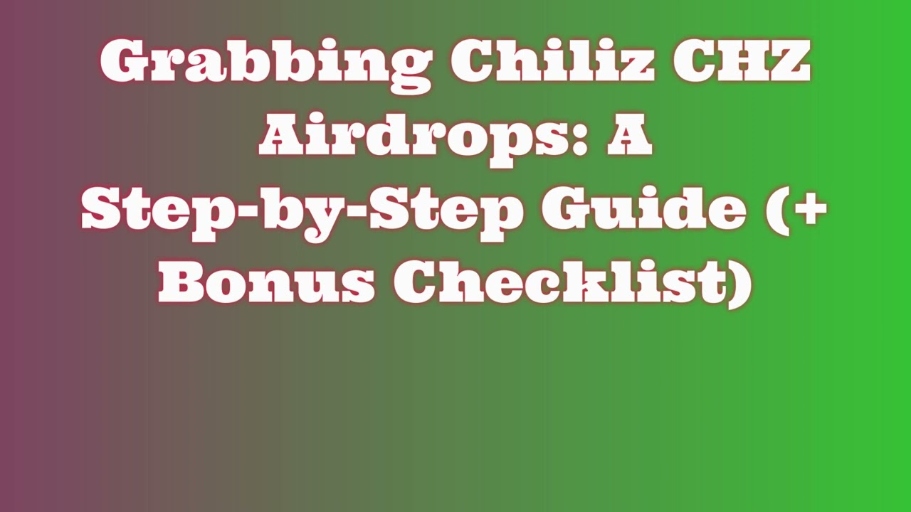 Claim Free Chiliz CHZ Airdrop  | Learn How to Swap or Sell Chiliz CHZ Airdrop