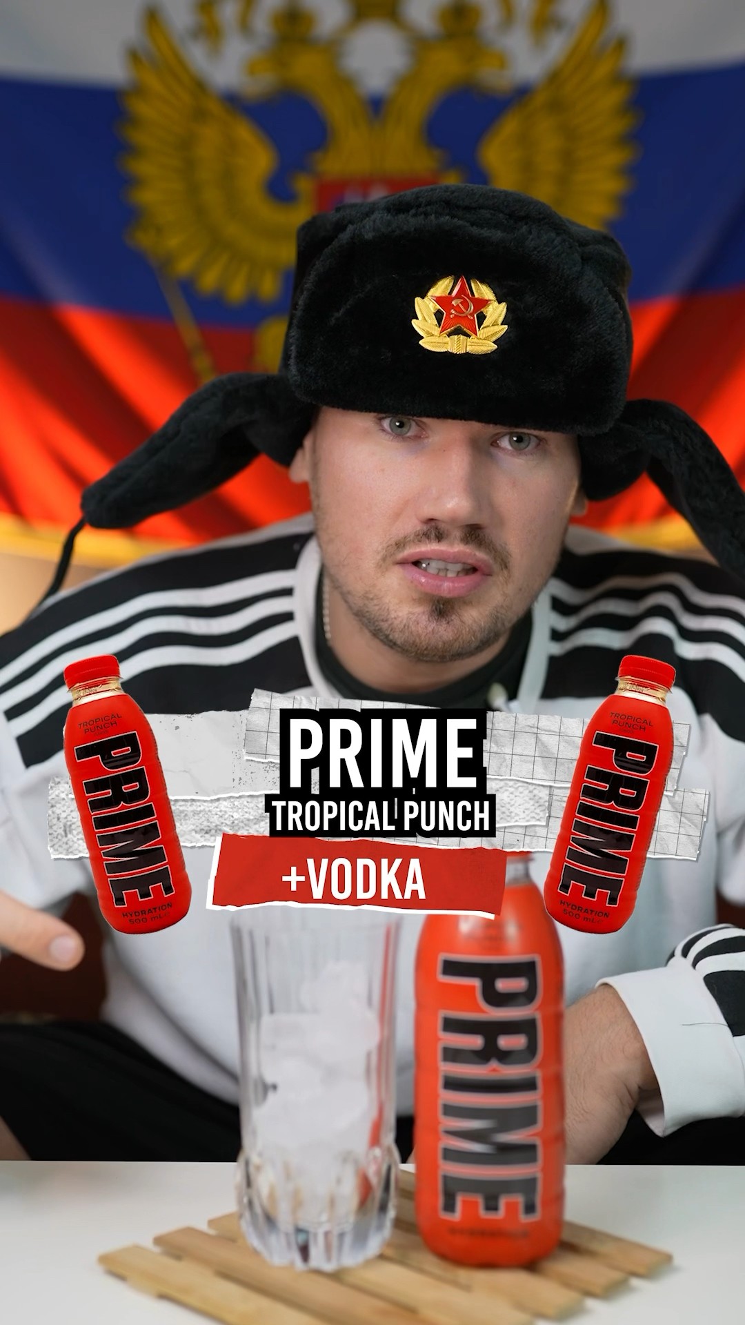 Ich probiere Prime Tropical Punch mit Vodka🥃 #prime #vodka #drinkkolo ...