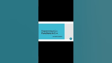 Functions in C++ | Full video link in play button ▶️ | #shorts #education #study #students #oop