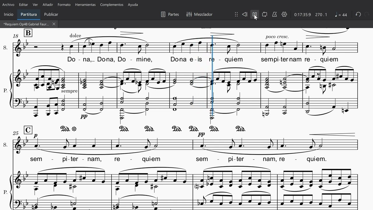 Requiem Op48 Gabriel Faure 4 Pie Jesu Soprano