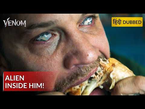 VENOM | Alien Inside Him! | Hollywood Movie Hindi Dubbed | Best Scene